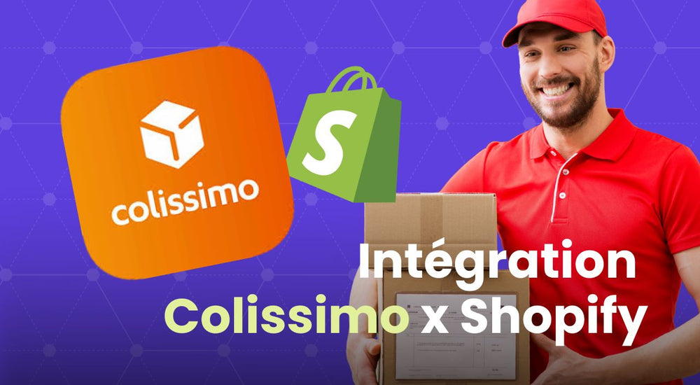 Illustration expliquant comment intégrer Colissimo à Shopify pour réussir ses envois