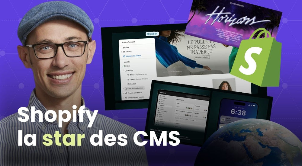 Illustration présentant Shopify et les raisons de sa popularité auprès des e-commerçants