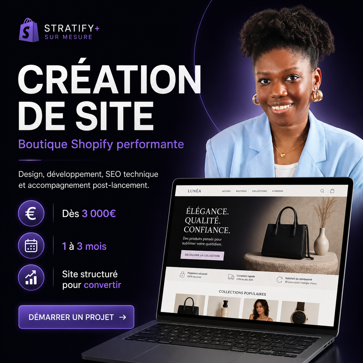 Aperçu du service de création de boutique Shopify par Magify